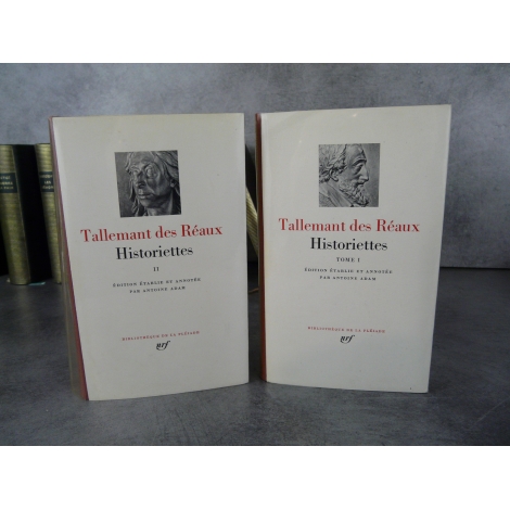 Collection Bibliothèque de la pléiade NRF Tallemant des Réaux Historiettes 1 et 2