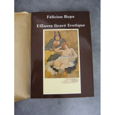 Félicien Rops.Pierre Mac Orlan L'oeuvre gravé érotique. curiosa Anvers Loempia 1986 Etat de neuf