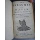 Précieuse Bible protestante en Français Martin La haye 1731 Ancien, nouveau testament Pseaume musique complet