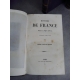 Anquetil Histoire de France 5/5 volumes gravures Paris Krabbe 1853 Reliures cuir de l'époque.