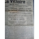 La victoire Journal du 12 novembre 1918 qui traite de l'armistice du 11 novembre .Tirage d'époque