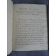 Manuscrit Réflexions sur le génie d’Horace de Despreaux et de Rousseau par Mr le duc de Nivernois Reliure plein maroquin