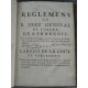 Reglemens [Reglement] du R.Père Géneral de l'ordre saint françois 1672, réformation de tous les convens [couvents] monastères