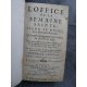 Semaine sainte bilingue Français latin de 1693 à saisir en l'état reliure en veau début XIXe .