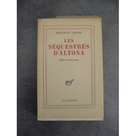 Sartre Jean-Paul Les séquestrés d'Altona Edition originale Paris Gallimard 1960 Sur papier pur fil