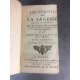 Les conseils de la sagesse ou recueil des maximes de salomon Paris 1736 complet