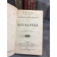 Balzac Honoré de Les rivalités La vieille fille le cabinet des antiques Levy 1870 reliure cuir de l'époque .