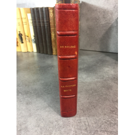 Balzac Honoré de La cousine bette les parents pauvres Levy 1879 reliure cuir de l'époque .