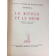 Stendhal Trouillot Le rouge et le noir Hors commerce numero 4 sur grand papier du marais reliure maroquin bibliophilie