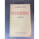 Ludwig Renn Guerre Krieg , Rare première traduction française de ce livre .le 407 vergé Lafuma. Communisme antimilitarisme