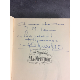 Gahide Georges Charles La comédie de Mérignac Edition originale sur Japon seul grand papier le numero 197 Envoi