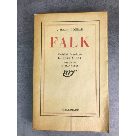 Conrad Joseph Falk Edition originale française NRF 1934 263 sur alfa pour sélection Lardanchet