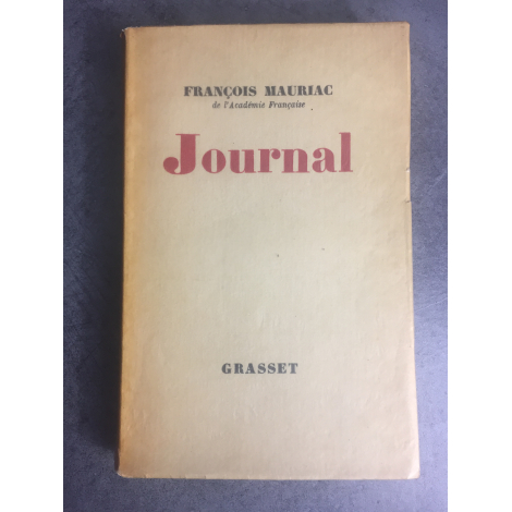 Mauriac François Journal T1 Grasset 1935 Ediiton originale le 480 sur alfa pour Lardanchet