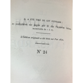 Alfred Machard Le royaume dans la Mansarde Edition originale le 24 de seulement 25 grand papier, très rare .