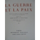 Lithographie de Picasso Tolsoï Léon La guerre et la paix Imprimerie Nationale Sauret numéroté Beau livre état de neuf