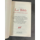 Collection Bibliothèque de la pléiade NRF La bible écrits intertestamentaires 27 février 1987 première édition Etat de neuf