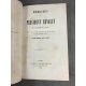 Mémoires du président Hénault De Vigan 1855 Bon exemplaire L'académie au XVIIIe
