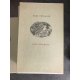 Oeuvres de Verlaine Frontispices de Grau Sala La bonne édition Hazan de 1946 à l'état de neuf fort bel exemplaire numeroté.