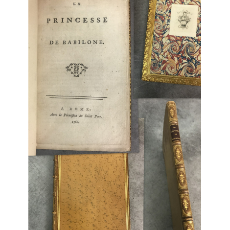 La princesse de Babilone [Babylone] Anonyme Voltaire 1768 Rare édition bien relié par Paul Vié