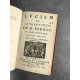 Lucien de Samosate Nicolas Perrot seigneur d'Ablancourt Augustin courbe 1660 In fine Leyde 1659