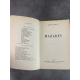 Auguste Bailly Mazarin Edition Originale Exemplaire numéroté 155 sur 200 sur vélin bibliophile