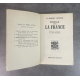 Ernst Robert Curtius Essai sur la France Edition Originale Exemplaire numéroté sur papier alfax navarre Lardanchet