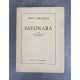 James Michener Sayonara Edition Originale française exemplaire numéroté 172 sur 200 sur chiffon d'Annonay rare