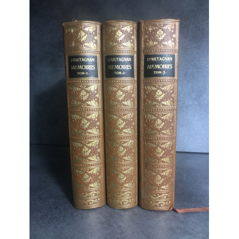 Jean de Bonnot D'Artagnan Mémoires 3 volumes reliure cuir collector de 1966-67