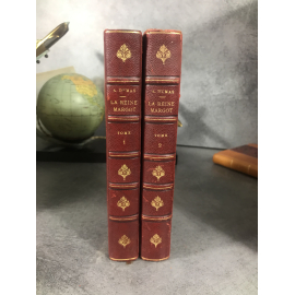 Dumas Alexandre La reine Margot Levy complet en 6 volumes Reliures cuir vers 1900