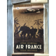 Guerra Air France grande affiche originale Afrique occidentale Afrique Equatoriale