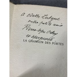 Pierre Mac Orlan La chanson des portes Edition originale rare envoi de Mac Orlan signature de Pierre Gaudin