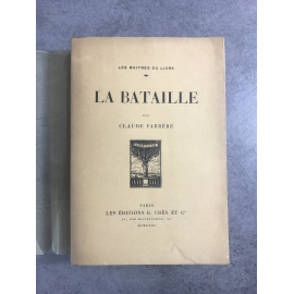 Claude Farrère La Bataille édition originale exemplaire numéroté sur papier de rives