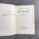 Geneviève Fauconnier Claude édition originale exemplaire numéroté sur vélin pur fil