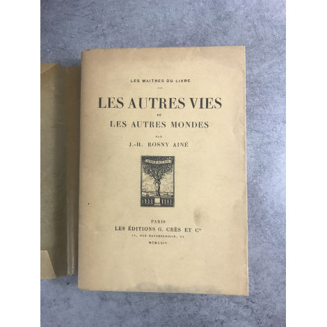 J-H Rosny Ainé Les autres vies et les autres mondes édition originale exemplaire numéroté sur papier de rives