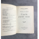 Georges Duhamel Cécile parmi nous Edition Originale exemplaire numéroté 119 sur 210 sur papier alfa