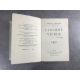 Marcel Prévost L'homme vierge édition originale exemplaire numéroté et signé sur papier alfa