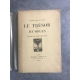 Maurice Maeterlinck Le trésor des humbles exemplaire numéroté sur papier de rives frontispice Paul Baudier Crès