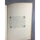 Maurice Maeterlinck Le trésor des humbles exemplaire numéroté sur papier de rives frontispice Paul Baudier Crès