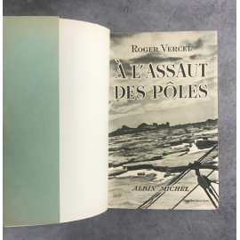 Roger Vercel A l'assaut des pôles édition originale exemplaire numéroté 50 sur 200 sur alfa