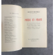 Charles Maurras Poésie et vérité édition originale exemplaire numéroté sur chatelio