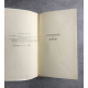 Christine de Rivoyre L'alouette au miroir édition originale exemplaire numéroté 104 sur 180 sur alfa