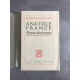 Nicolas Ségur Anatole France anecdotique édition originale exemplaire numéroté 8 sur 25 pur fil Montgolfier