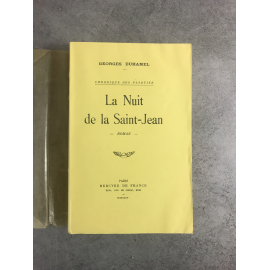 Georges Duhamel La Nuit de la Saint-Jean édition originale exemplaire numéroté 97 sur 100 sur alfa