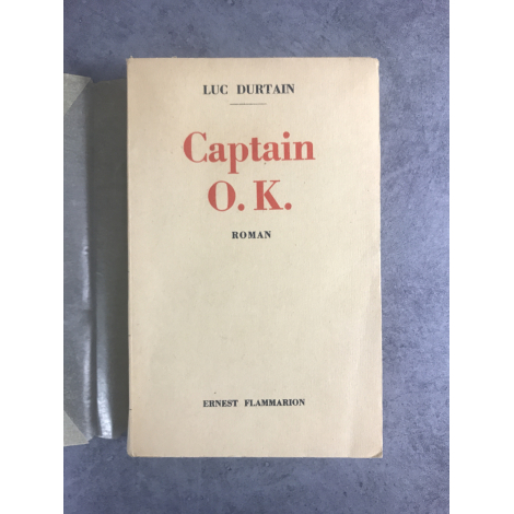 Luc Durtain Captain O.K. édition originale exemplaire numéroté 187 sur 200 sur alfa