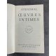 Bibliothèque de la Pléiade Stendhal Oeuvres intimes Vie henry Brulard , journal, autobiographie etc..