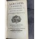 Masenio Dinouart Sarcotis carmen La Sarcothée Latin et traduction française à la suite Milton Paradis 1757