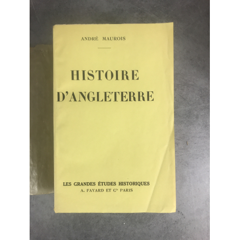 André Maurois Histoire d'Angleterre édition originale un des 25 sur sur pur fil Montgolfier