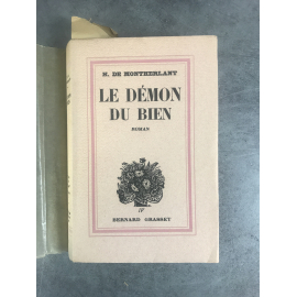 H. de Montherlant Le démon du bien édition originale exemplaire numéroté sur alfa