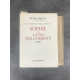 Henri Troyat La lumière des Justes Sophie ou la fin des combats édition originale exemplaire numéroté sur vélin alfa