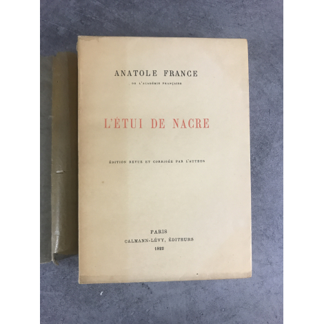 Anatole France L'étui de nacre exemplaire numéroté sur vélin du marais